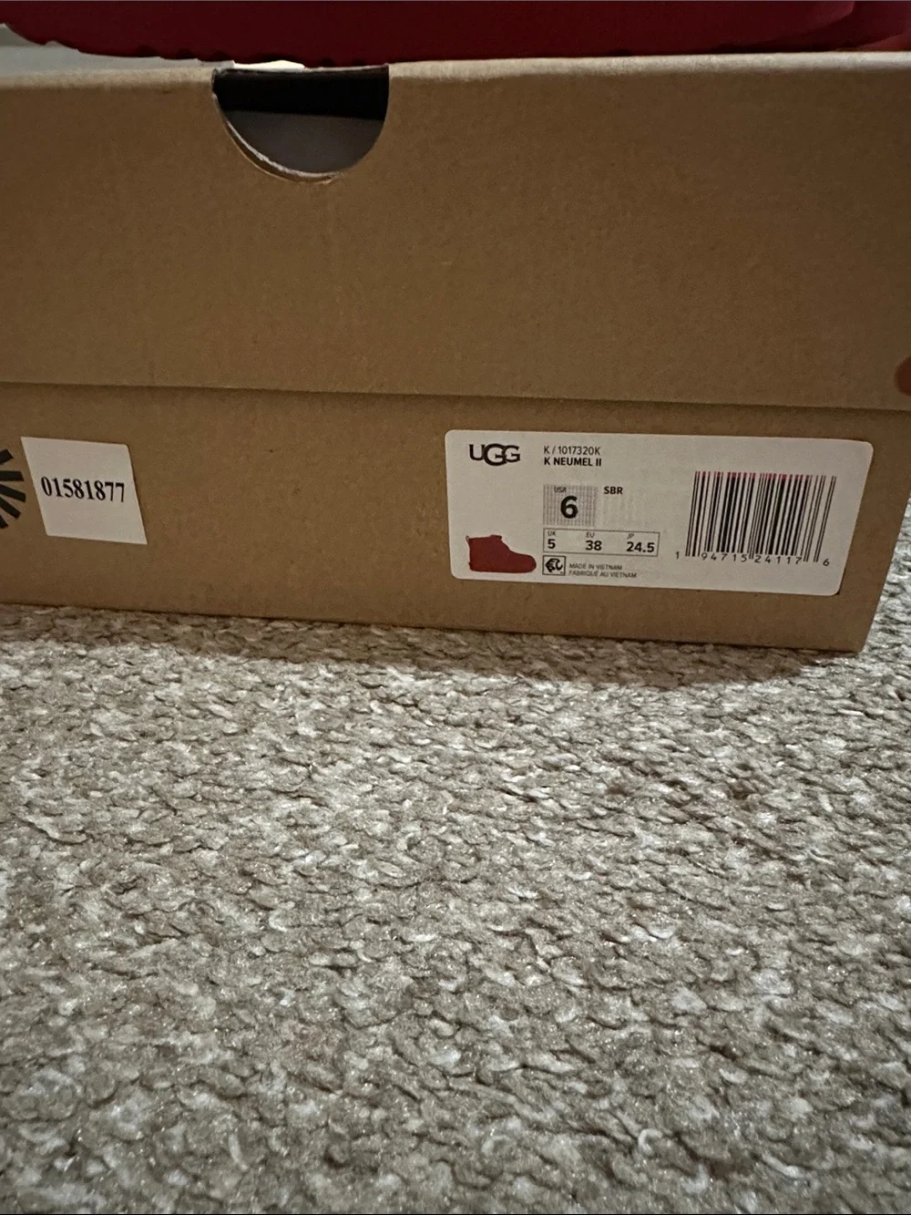 UGG plush lined